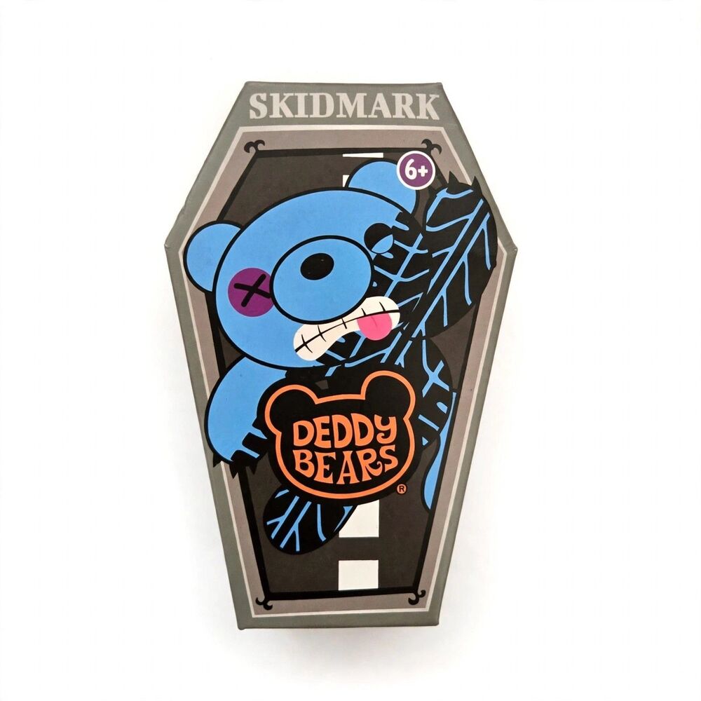 Deddy Bears Skidmark Series 3 5" Coffin Plush NEW SEALED Creepy Cute Halloween